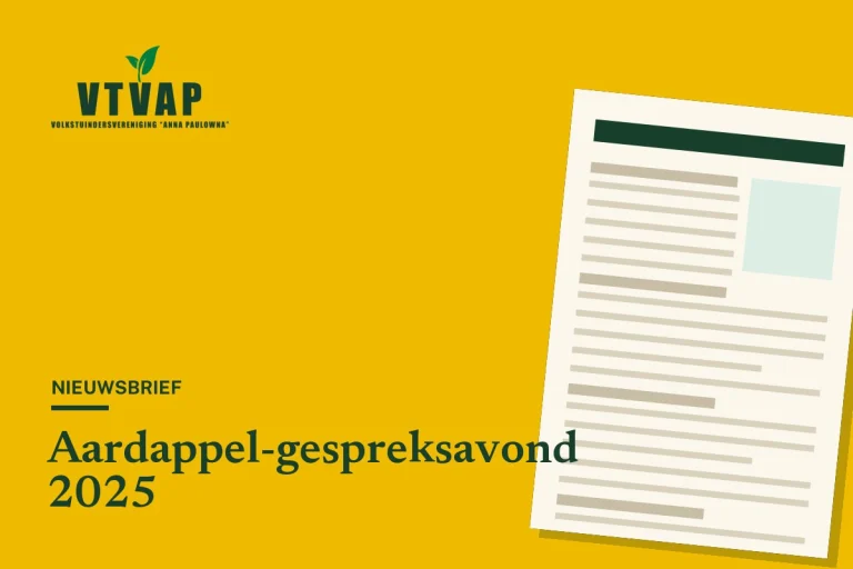 Nieuwsbrief aardappel-gespreksavond 2025